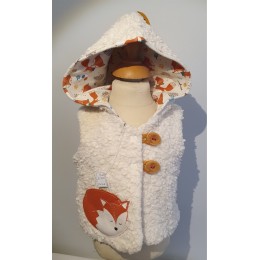 Gilet à capuche de lutin "renard"
