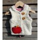 Gilet à capuche de lutin "pomme"
