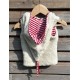 Gilet à capuche de lutin "pomme"